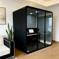 Prix d'usine – Pod de travail insonorisé de haute qualité pour 10-12 personnes, idéal pour les réunions et l'étude, pod de bureau modulaire avec éclairage et mobilier