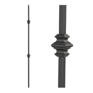 Modern Design Matte Black Iron Forged <strong>Stair</strong> Balusters China'<strong>s</strong> Basket Glass Railing Types Elegant Balustrades &amp; Handrails - Product Image 1