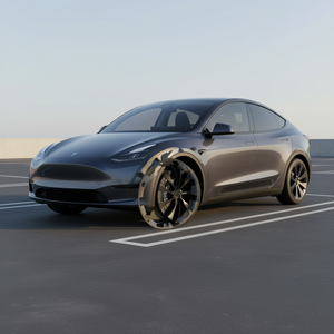 Copricerchio per Model Y da 20 pollici in lega nera con foro per valvola per maggiore sicurezza e funzionalità - Product Image 2