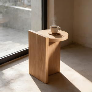 Elegante Mesa de Centro de Madera Maciza, Fácil de Montar, con Forma Ajustable, para Oficina, Dormitorio, Sala de Estar, Sofá o Esquina - Product Image 3