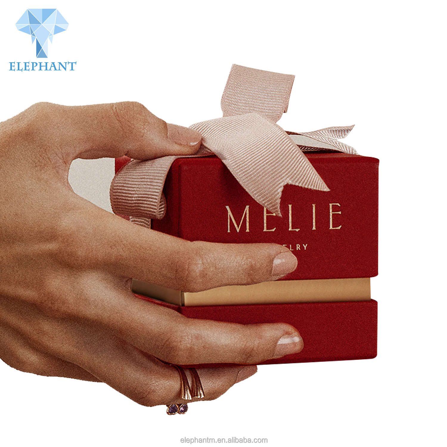 Custom Packaging Luxury Gift Pack Wedding Ring Jewelry Luxury Box Packaging