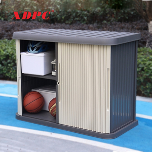 Lưu trữ ngoài trời Tủ nhựa sân vườn không thấm nước lưu trữ tủ trồng Công cụ hoàn thiện tủ khóa hộ gia đình hộp - Product Image 2