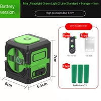 Niveleur laser vert durable à 2 lignes IP54 évalué à 1.5mm/7m de précision garantie de 3 ans de qualité industrielle pour la maçonnerie de menuiserie