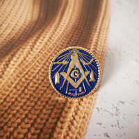 Épingles de revers maçonniques exquises |   Badge de Franc-Maçonnerie en Alliage de Zinc de 2,6 cm BLM19 - Accessoires pour Hommes pour Tenues Professionnelles et Formelles