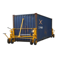 Camion porte-conteneurs autochargeur SS, roues pour conteneurs ISO