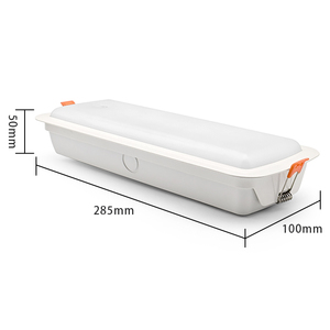 Lampu keluar darurat LED XJW-02B-1 dipasang di dinding plafon 50000 jam waktu cadangan lampu putih 3W/6W dengan desain sirkuit pencahayaan - Product Image 3