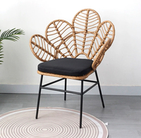 Ensemble de table et de chaises de salle à manger en rotin PE XY pour l'extérieur, structure en bois massif, meubles de patio en osier plastique pour restaurant