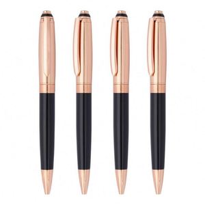Wholesale Luxury Black Metal Ballpoint <b>Pen</b> High Quality Durable Promotional Gift for Office or School Writing Custom Logo - Product Image 2