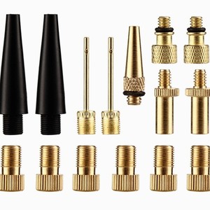 Jiuyue 14-Piece <b>Bicycle</b> Valve Adapter Set SV AV DV Pump Nozzle <b>Kit</b> with 10 Washers - Product Image 2