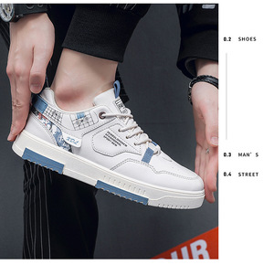 2025 <span class=keywords><strong>scarpe</strong></span> sportive bianche rosse da uomo per <span class=keywords><strong>scarpe</strong></span> da tavola Casual traspiranti primavera estate con tendenza alla moda morbida per gli studenti - Product Image 4