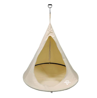 Hamac-tente, chaise suspendue d'extérieur, balançoire de jardin, tipi-nid d'arbre avec base coussinée pour patio et jardin, pour intérieur et extérieur