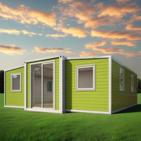 Maisons conteneurs préfabriquées modulaires extensibles en acier de 20 et 40 pieds, prêtes à l'emploi, avec salles de bain pour hôtels, villas et appartements