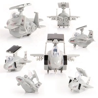 Kit de Chasseur Aérospatial Solaire STEM, Jouet Éducatif, Modèle d'Avion à Énergie Verte Auto-alimenté avec Télécommande, Cadeau Scientifique pour l'Apprentissage