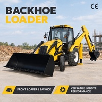 Chargeuse-pelleteuse 4x4 multifonctionnelle avec moteur de 55 kW, capacité de charge nominale de 9 tonnes, haute efficacité, creusement et chargement bidirectionnels