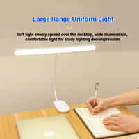 Lampe de table à clipser au design moderne, 3 couleurs, protection des yeux, charge USB anti-éblouissement, lecture, lampe de bureau à LED pour étudiants