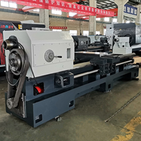 Tour à métaux lourde CK61100E avec commande CNC FANUC 220V/380V 4, 6, 8 stations d'outillage