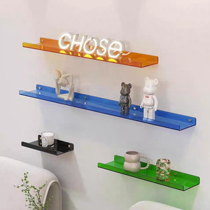 Étagère murale rectangulaire en acrylique Yixin, présentoir transparent pour salon, salle de bain, rangement, exposition - Product Image 1