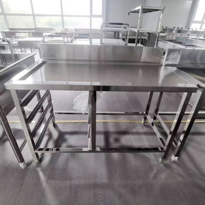 อ่างล้างจานสเตนเลส304 201เชิงพาณิชย์สำหรับห้องครัวที่มีการจัดเก็บ - Product Image 6