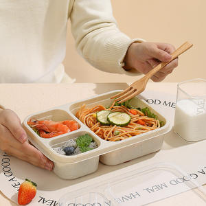 Food <b>Container</b> for School Bento Box Divided Snack Box Reusable Lunchable <b>Containers</b> - Product Image 4