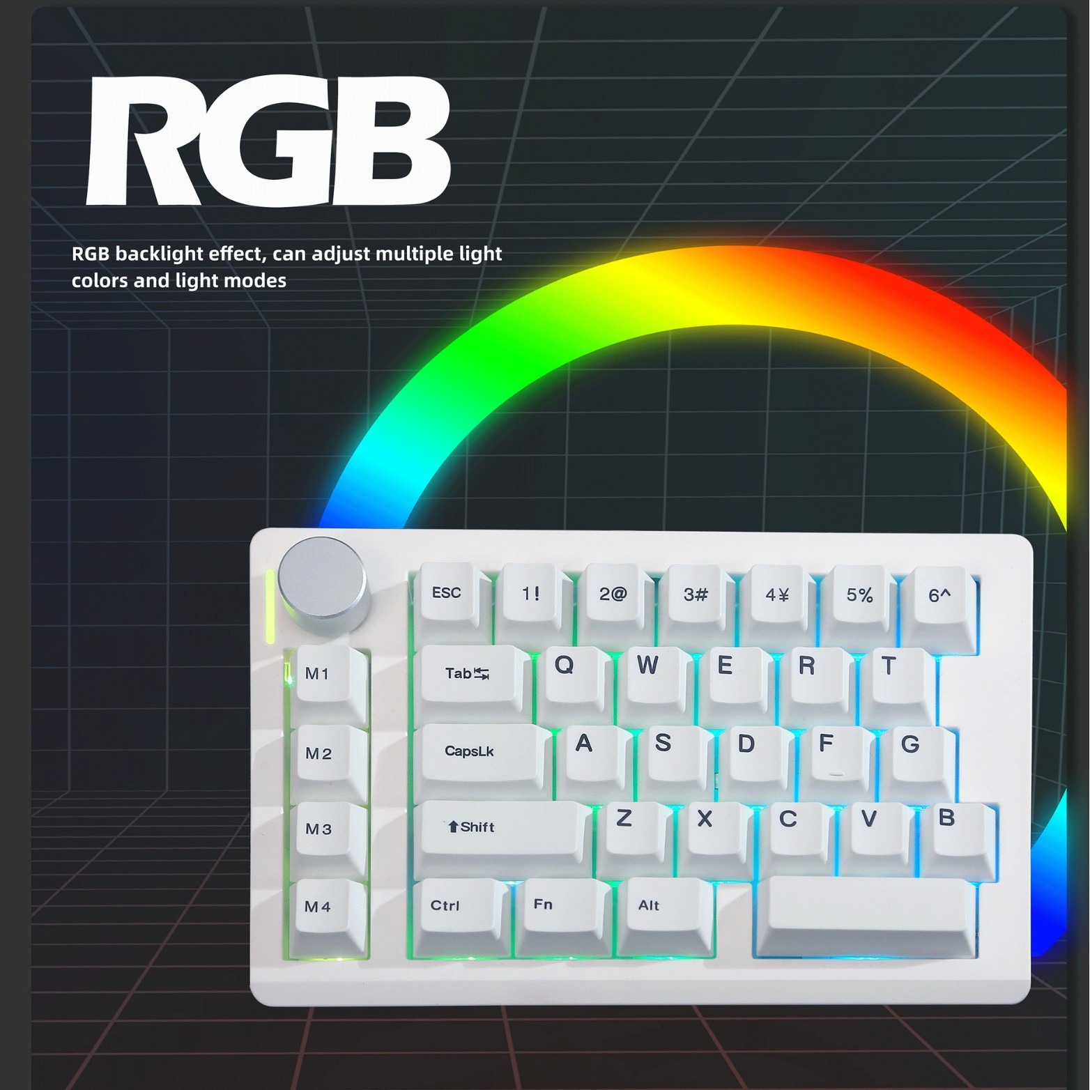 ZUOYA HE33 One-Handed Magnetic Switch Gaming Keyboard - Wired, RGB