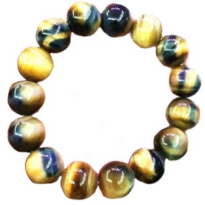 Golden Color tiger Eye Round Beads <strong>Stretch</strong> <strong>Bracelet</strong> - Product Image 1