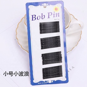 Siyah basit bobby pin gelin kristal kaplamalı mektubu takı toptan saç tokası - Product Image 5