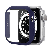 Bestseller-Uhrengehäuse für Apple Iwatch 7/6/5/4/3/38 40 42 44 41 45mm PC-gehärtetes Glas mit Knopf abdeckung Uhrengehäuse