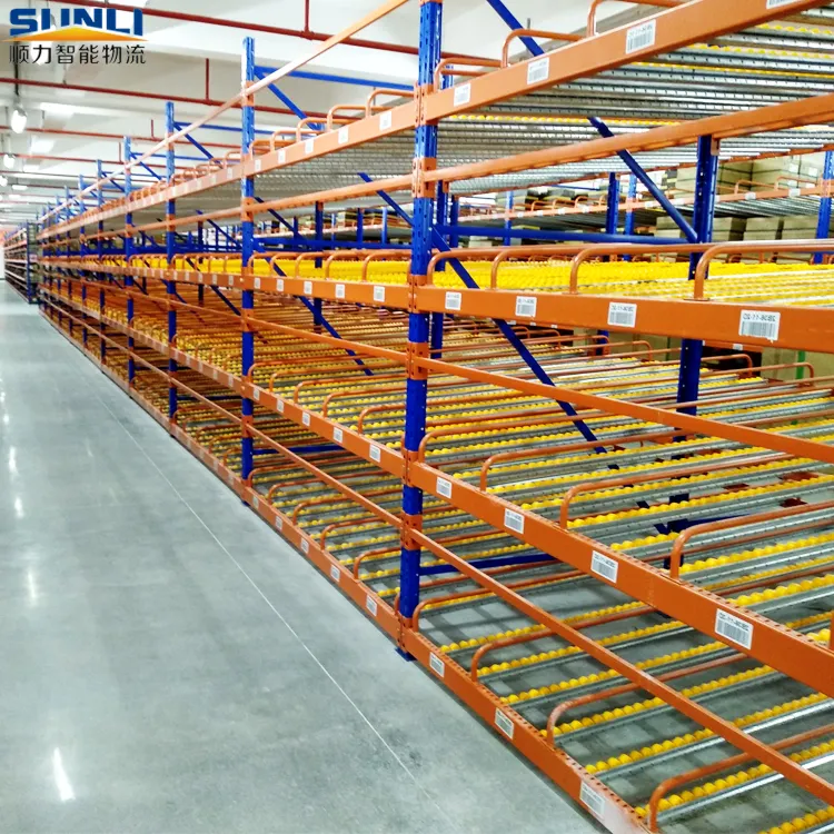 Warehouse Storage Gravity Carton Flow Rack