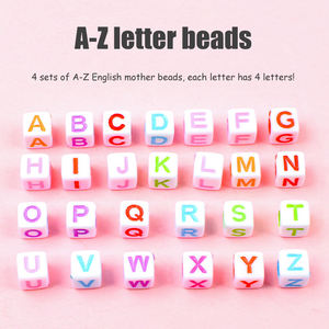 Nouveautés : Kit de tressage en caoutchouc arc-en-ciel 40 compartiments, 2500 pièces, avec perles et pendentifs colorés pour bracelets et tricots DIY pour enfants - Product Image 6