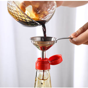 Conjunto de Funis de Cozinha Mini em Aço Inoxidável Manjia, Ferramenta de Filtragem de Óleo, Funil de Cabo Longo - Product Image 4