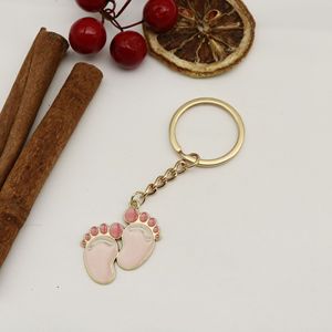 Llavero <span class=keywords><strong>de</strong></span> pie <span class=keywords><strong>de</strong></span> bebé rosa en tono dorado <span class=keywords><strong>de</strong></span> aleación <span class=keywords><strong>de</strong></span> zinc, recuerdo <span class=keywords><strong>para</strong></span> recién nacidos, regalos <span class=keywords><strong>para</strong></span> invitados <span class=keywords><strong>de</strong></span> baby shower - Product Image 6