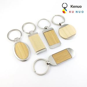 Porte-clés en bambou transfrontaliers en gros, directement du fabricant, pour cadeaux promotionnels et publicitaires d'entreprise - Product Image 2