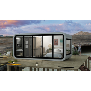 Thiết kế hiện đại 1 phòng ngủ 1 PHÒNG TẮM nhỏ không gian nhà sleepout Modular cách âm riêng Pod phòng họp văn phòng Cấu trúc thép - Product Image 1