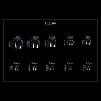 100 pièces/boîte – Faux ongles d'orteil à tête plate et arrondie, couvrance totale, en gel souple, durables, en ABS, pour salon de pédicure