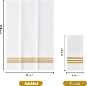 Serviettes de toilette jetables douces et absorbantes, serviettes en <span class=keywords><strong>papier</strong></span> jetables pour dîners, cuisine, fêtes, mariages - Product Image 5