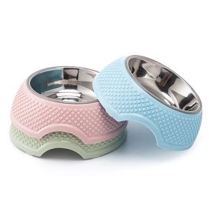 Comedouro Durável Moderno Estereoscópico 3D em Forma de Coração para Cães com Suporte Removível e Superfície Completa, Tigela para Alimentos de Animais de Estimação em PP e Aço Inoxidável com Capacidade de 5L - Product Image 1