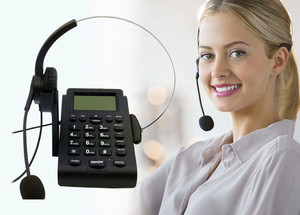 DT900 ชุดหูฟังคอลเซ็นเตอร์แบบมีสาย RJ9 ระดับมืออาชีพ รองรับ FSK/DTMF พร้อมระบบแสดงหมายเลขผู้โทรเข้า ไมโครโฟนตัดเสียงรบกวน - Product Image 2