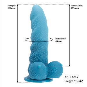 Nuovo stile più popolare blu strano non ovvio pene <span class=keywords><strong>Dildo</strong></span> realistico in Silicone morbido Base <span class=keywords><strong>Dildo</strong></span> - Product Image 6