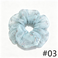 Accessoires pour cheveux coréens, vert avec imprimé floral, style forêt, grandes attaches pour cheveux