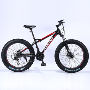 Bicicletta Fatbike da 26 Pollici con Cambio di Velocità, Ammortizzatore, Freno a Disco, Pneumatici Allargati da Neve e Sabbia per Mountain Bike e Fuoristrada - Product Image 2