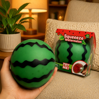 Best-seller transfrontalier N-ee-Doh Melon géant en peluche, jouet anti-stress liquide à presser