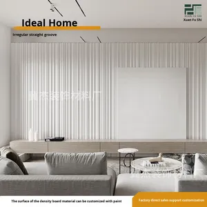 Hiện đại hình học sóng thiết kế Hội Đồng Quản trị trong nhà trang trí tường cứu trợ Trần sóng mật độ khắc nền gân tấm Tường - Product Image 6