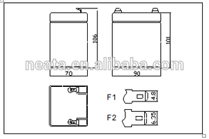 高効率無料メンテナンス<span class=keywords><strong>6v</strong></span> <span class=keywords><strong>3.5ah</strong></span>鉛蓄電池小型おもちゃ用 - Product Image 4