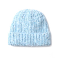 Bonnet en tricot jacquard à impression numérique d'hiver de haute qualité avec logo personnalisé, patch personnalisé, bonnets en mohair