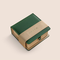 Boîte d'emballage de parfum gaufrée de luxe, boîte d'emballage personnalisée en carton pour rouge à lèvres, boîte de rangement en cuir pour huiles essentielles