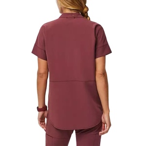 Uniformes médicos personalizados para mujer, uniformes <span class=keywords><strong>de</strong></span> <span class=keywords><strong>enfermera</strong></span> para correr, tela tejida, antiarrugas, anticontracción, logotipo personalizado para uso hospitalario - Product Image 3