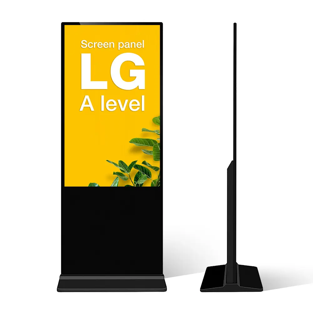 VISIGN Digital Signage Tela Sinalização Digital 55 polegadas Floor Stand Totem Digital LCD Displayer sinalização quiosque preços