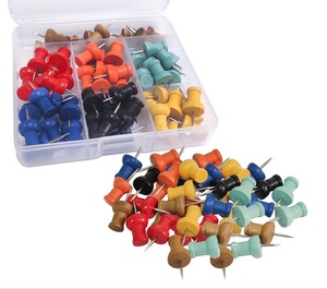 Pioneses de Plástico de Doble Cabeza OEM de Colores, 23mm, Surtidos, para Oficina, Escuela, Tablero de Corcho y Pizarra de Anuncios - Product Image 6