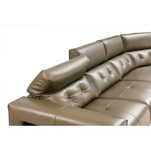 ชุดโซฟาหนังสามที่นั่งแบบทันสมัยสไตล์ยุโรปสำหรับห้องนั่งเล่น - Product Image 5