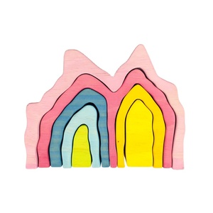 Kích Thước <span class=keywords><strong>L</strong></span>ớn Cầu Vồng Xây Dựng Khối Sáng Tạo Bằng Gỗ Montessori Giáo Dục Đồ Chơi Cho Trẻ Em Bé Xây Dựng Đồ Chơi Cho Trẻ Em - Product Image 1